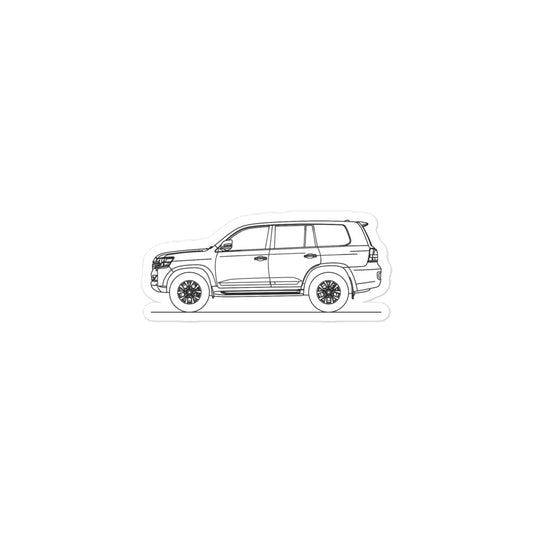 Toyota Land Cruiser J200 Silhouette Sticker