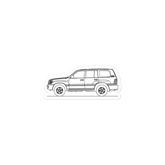 Toyota Land Cruiser J100 Silhouette Sticker