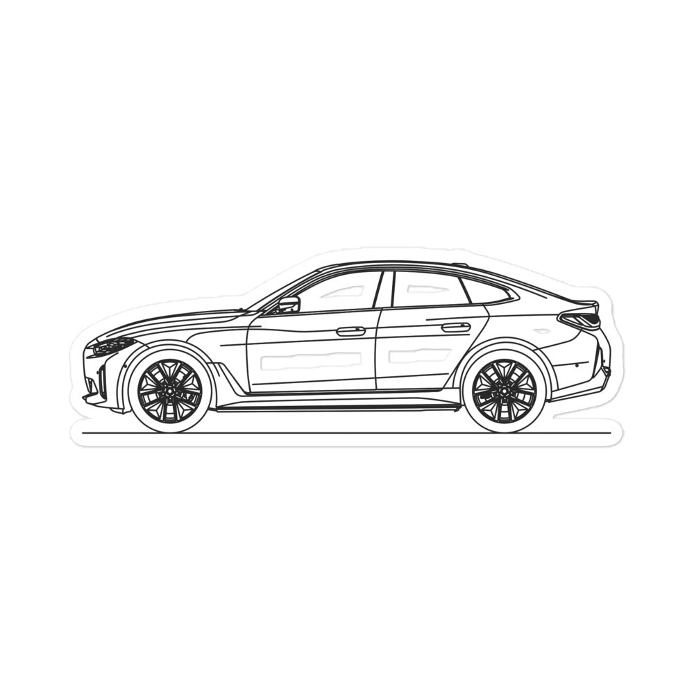 BMW G26 i4 Gran Coupé Silhouette sticker design