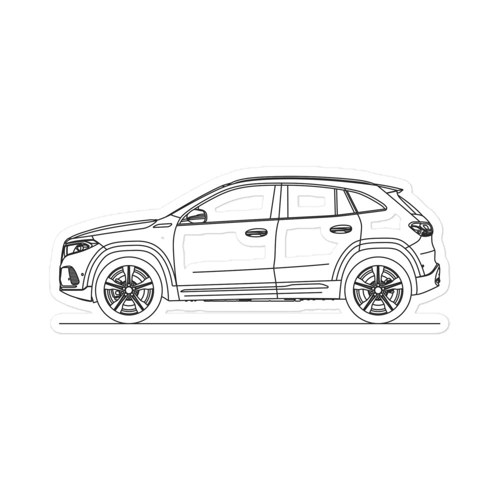 Mercedes-Benz EQA H243 outline sticker design
