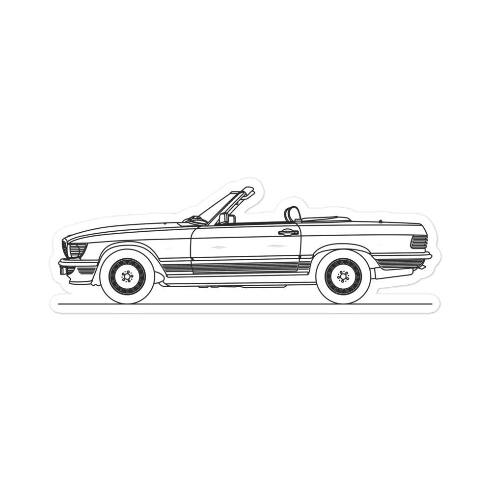 Mercedes-Benz SL 300 R107 Outline sticker design