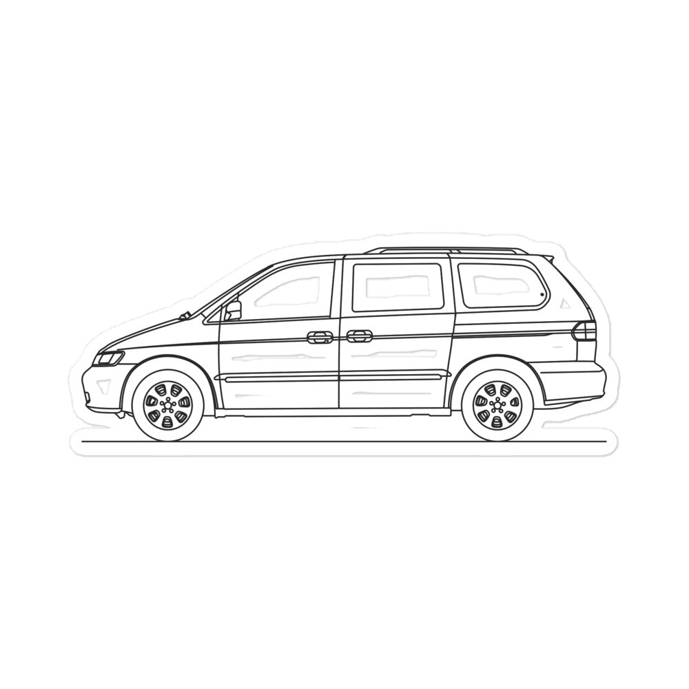 Honda Odyssey EX-L Outline sticker on vehicle