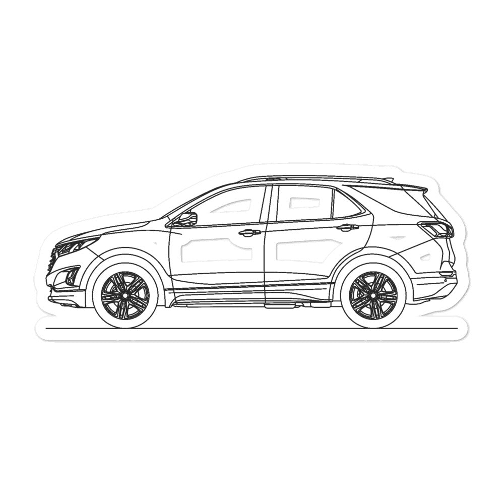Chevrolet Equinox 3rd Gen Outline sticker design