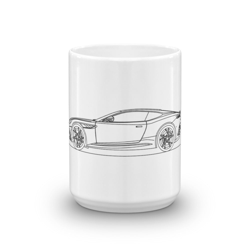 Aston Martin DBS Superleggera mug design.
