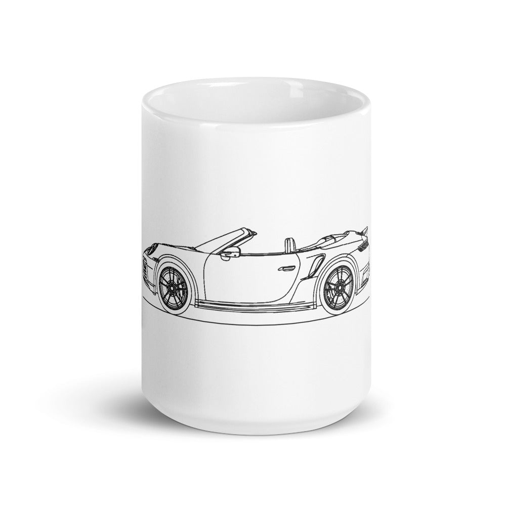 Porsche 911 Turbo S Cabriolet mug design