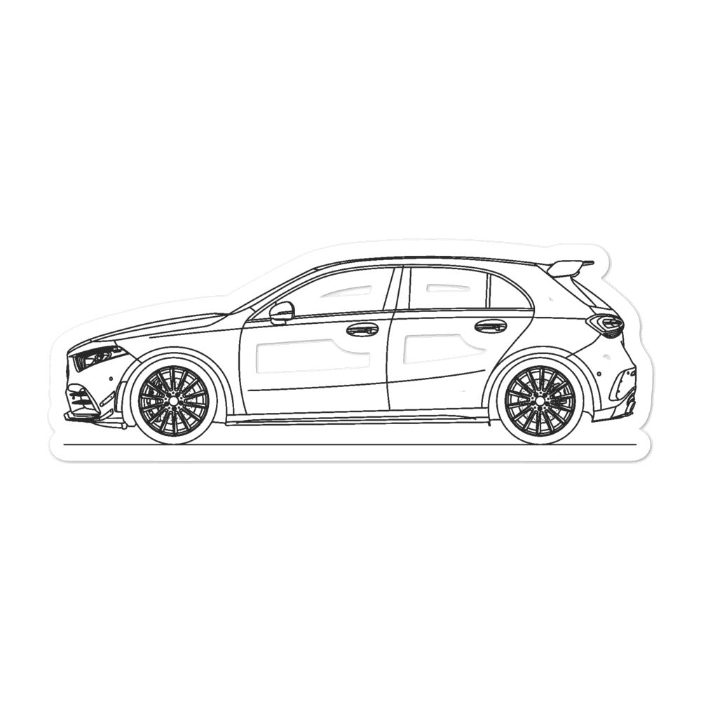 Mercedes-AMG A 35 W177 Outline sticker design