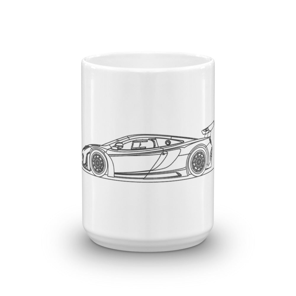 McLaren MP4-12C GT3 mug on a table