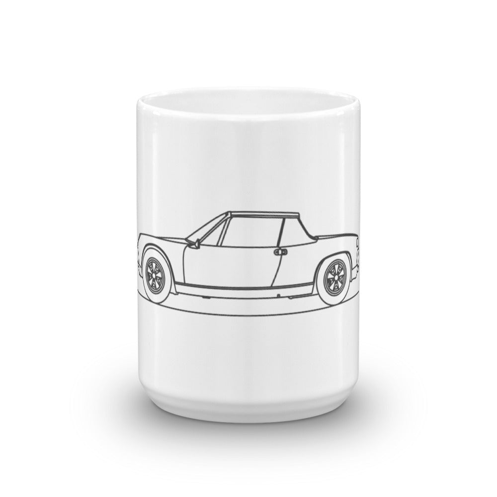 Porsche 914 mug with sleek design and color
