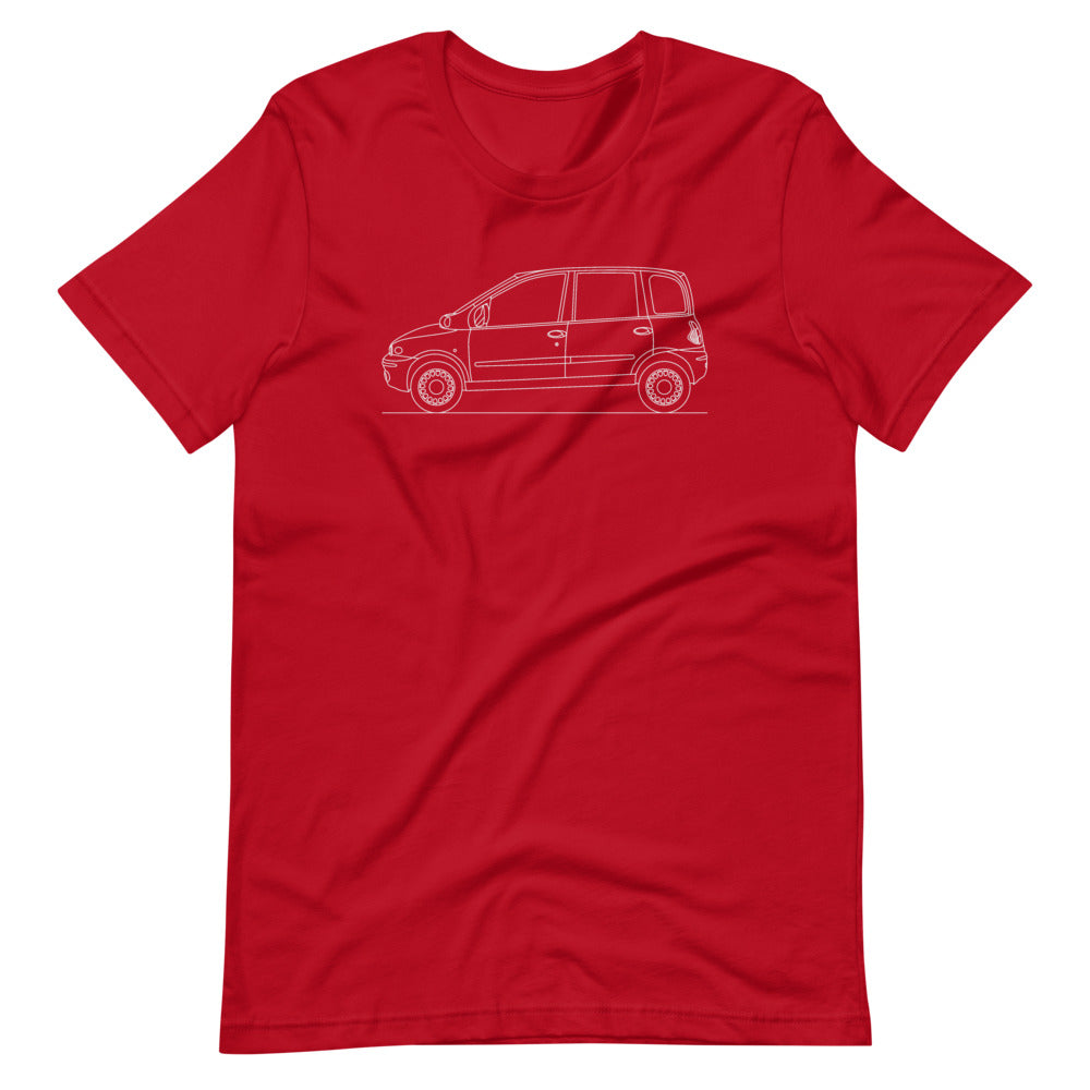 Fiat Multipla t-shirt in vibrant colors