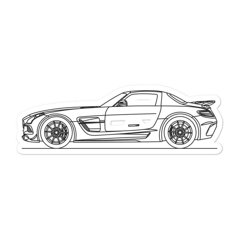Mercedes-Benz SLS AMG Black Series R197 outline sticker