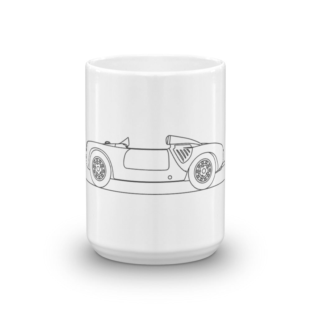 Porsche 550 Spyder mug with sleek design.