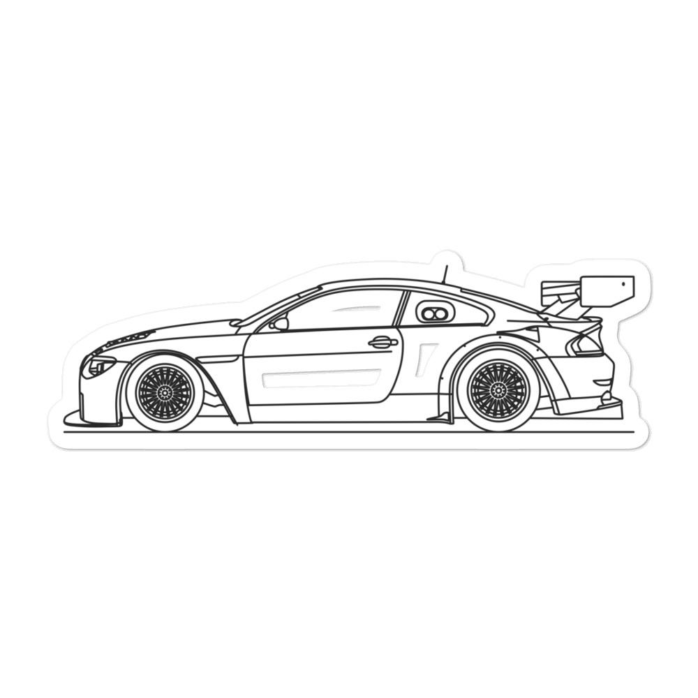 Alpina B6 GT3 Outline sticker on laptop
