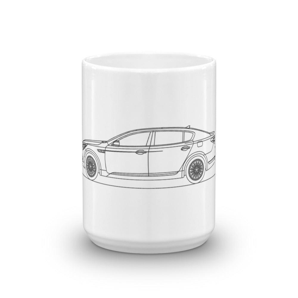 Kia K900 mug displayed on a table