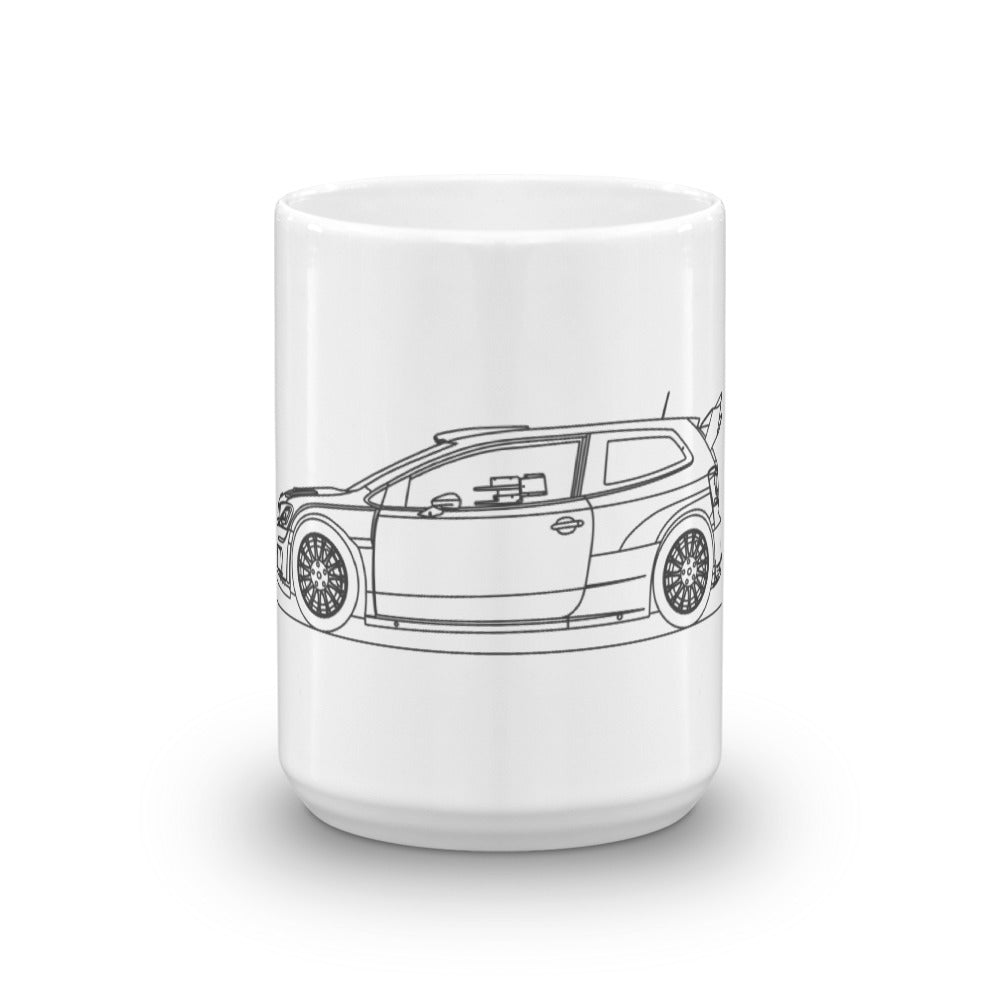 Volkswagen Polo WRC mug with vibrant design