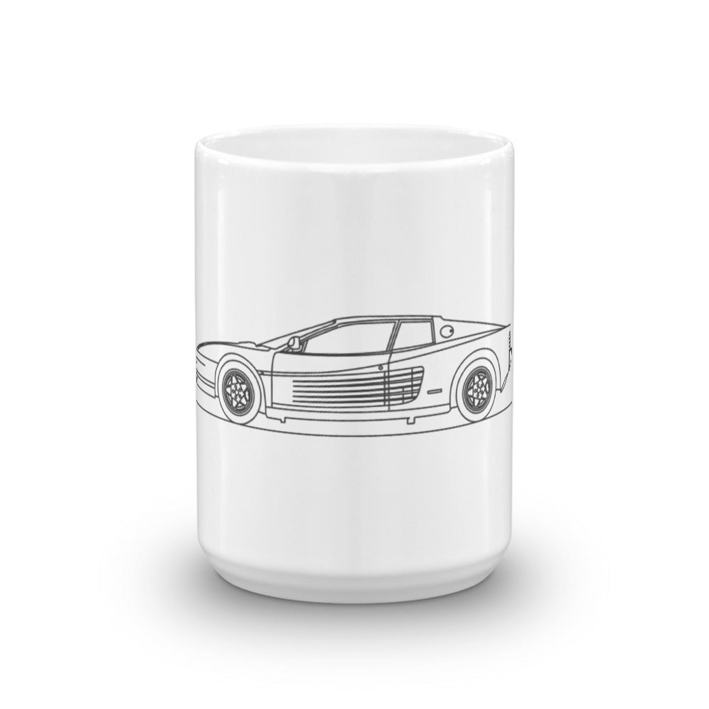 Ferrari Testarossa mug with sleek design.