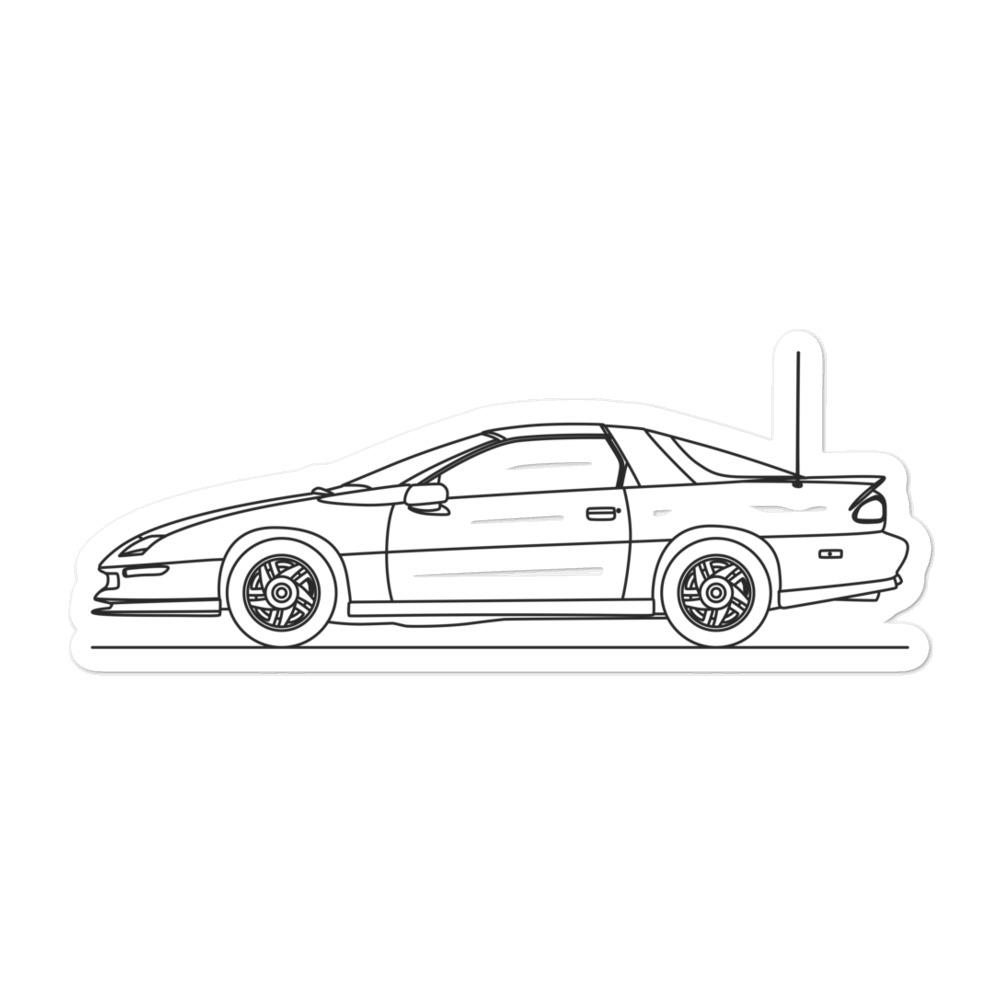 Chevrolet Camaro Z28 IV Outline sticker design
