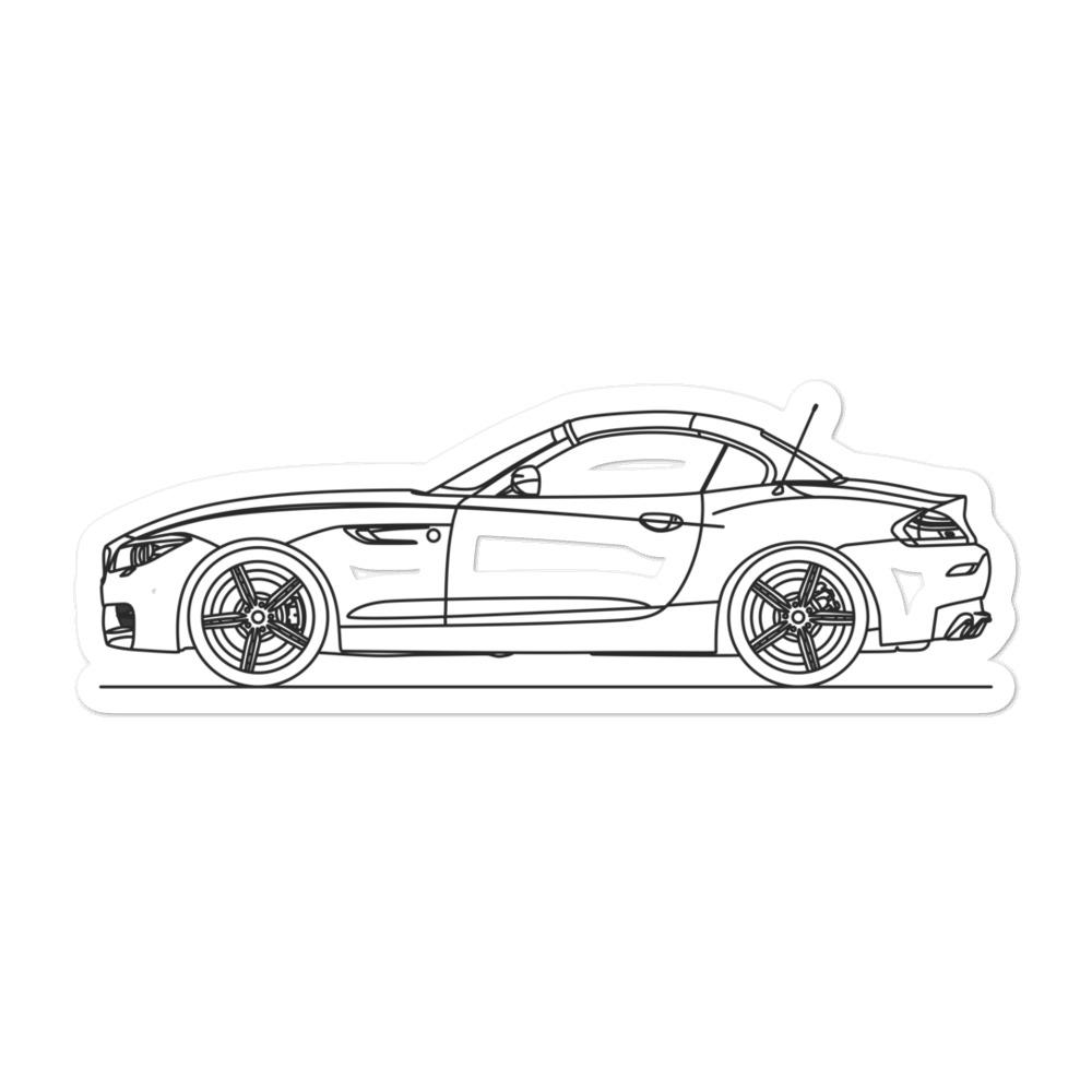 BMW E89 Z4 Outline sticker on display