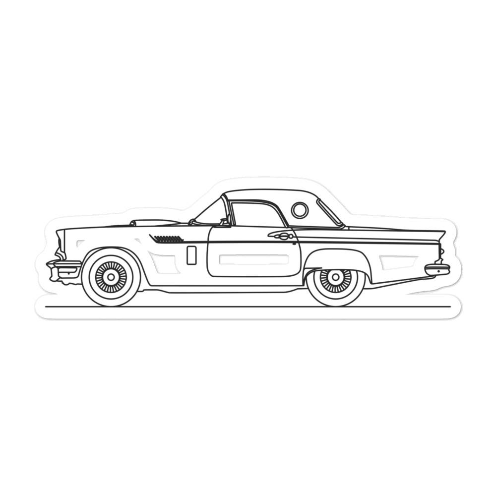 Ford Thunderbird 1st Gen Outline sticker design