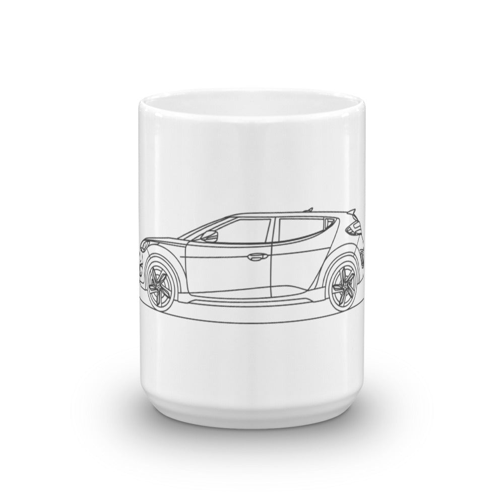 Hyundai Veloster Turbo mug with sleek design