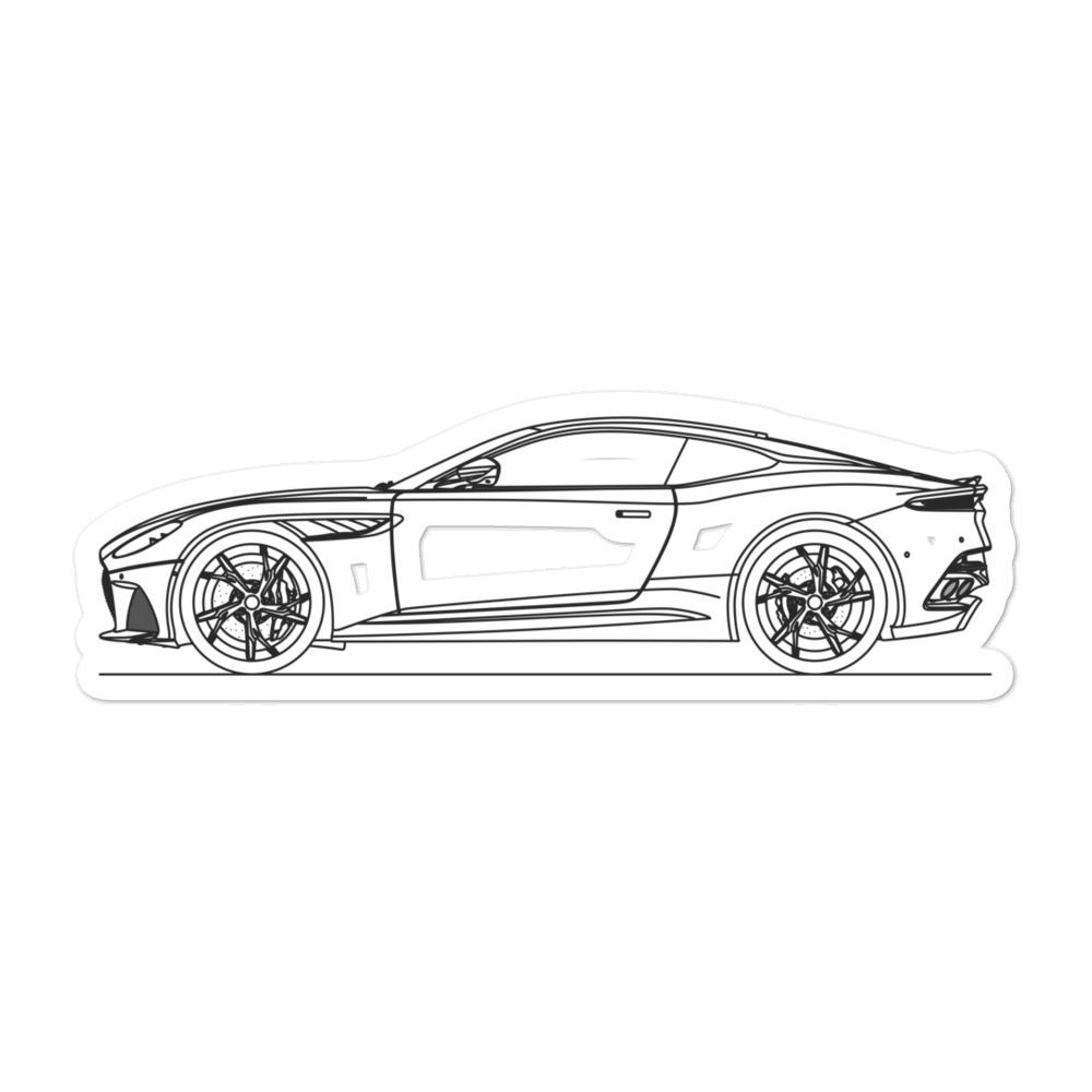 Aston Martin DBS Superleggera Silhouette sticker design