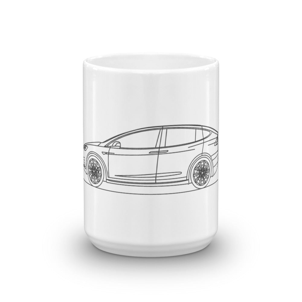 Tesla Model X mug with sleek design