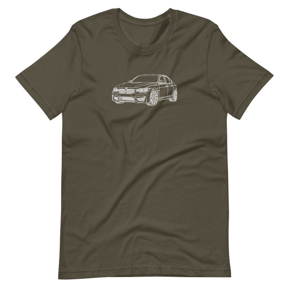 BMW F80 M3 FTQ T-shirt Army - Artlines Design