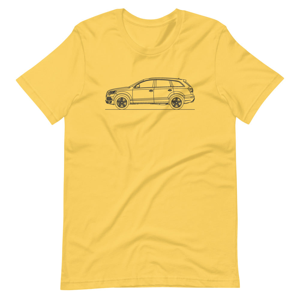 Audi 4L Q7 t-shirt displayed on plain background