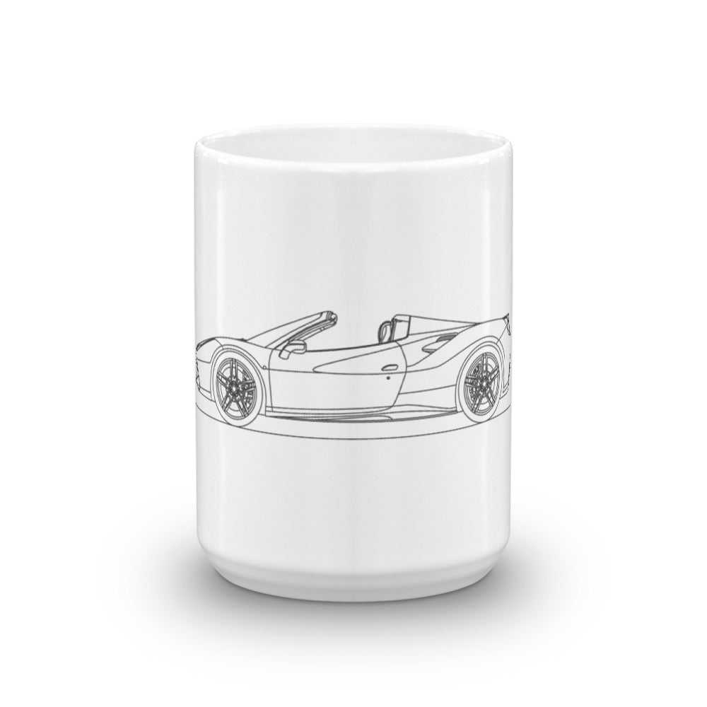 Ferrari 488 Spider mug with sleek design