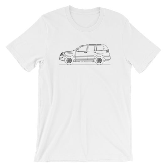 Lexus GX 470 J120 t-shirt design displayed