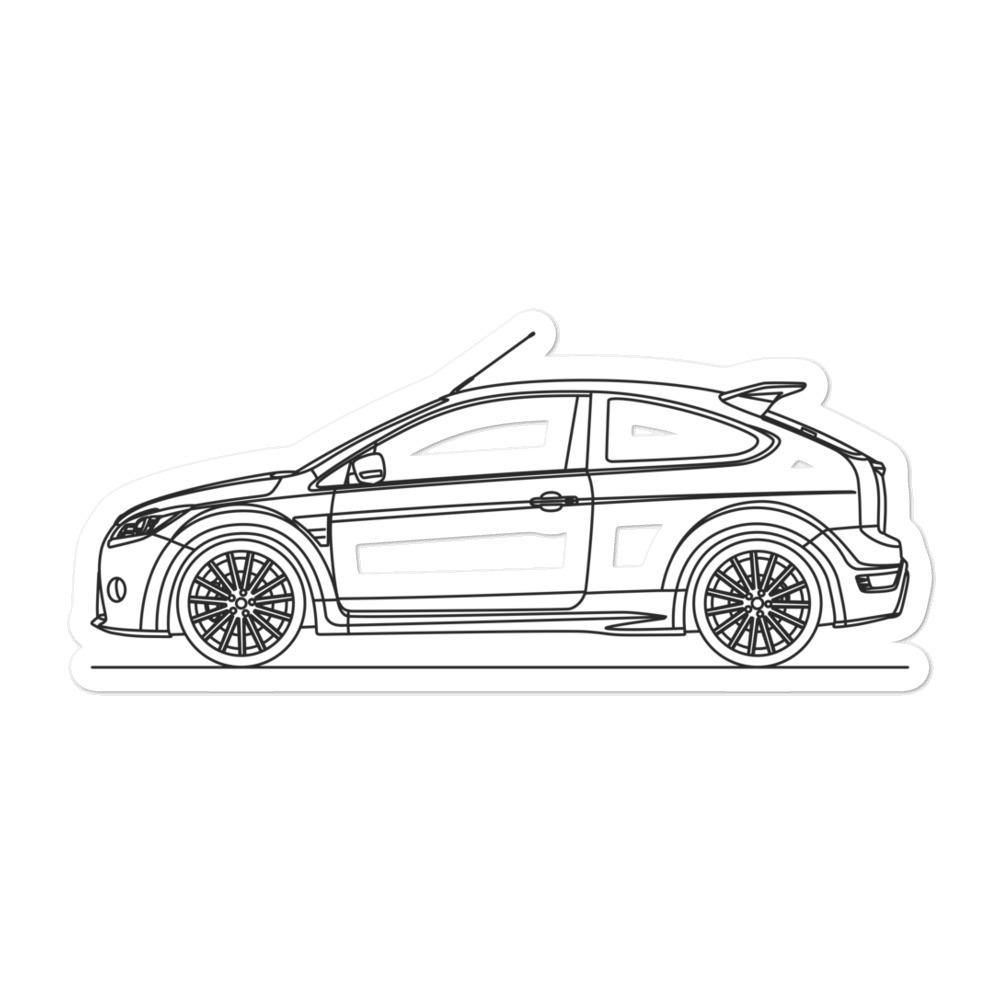 Ford Focus RS 2nd Gen Outline sticker design