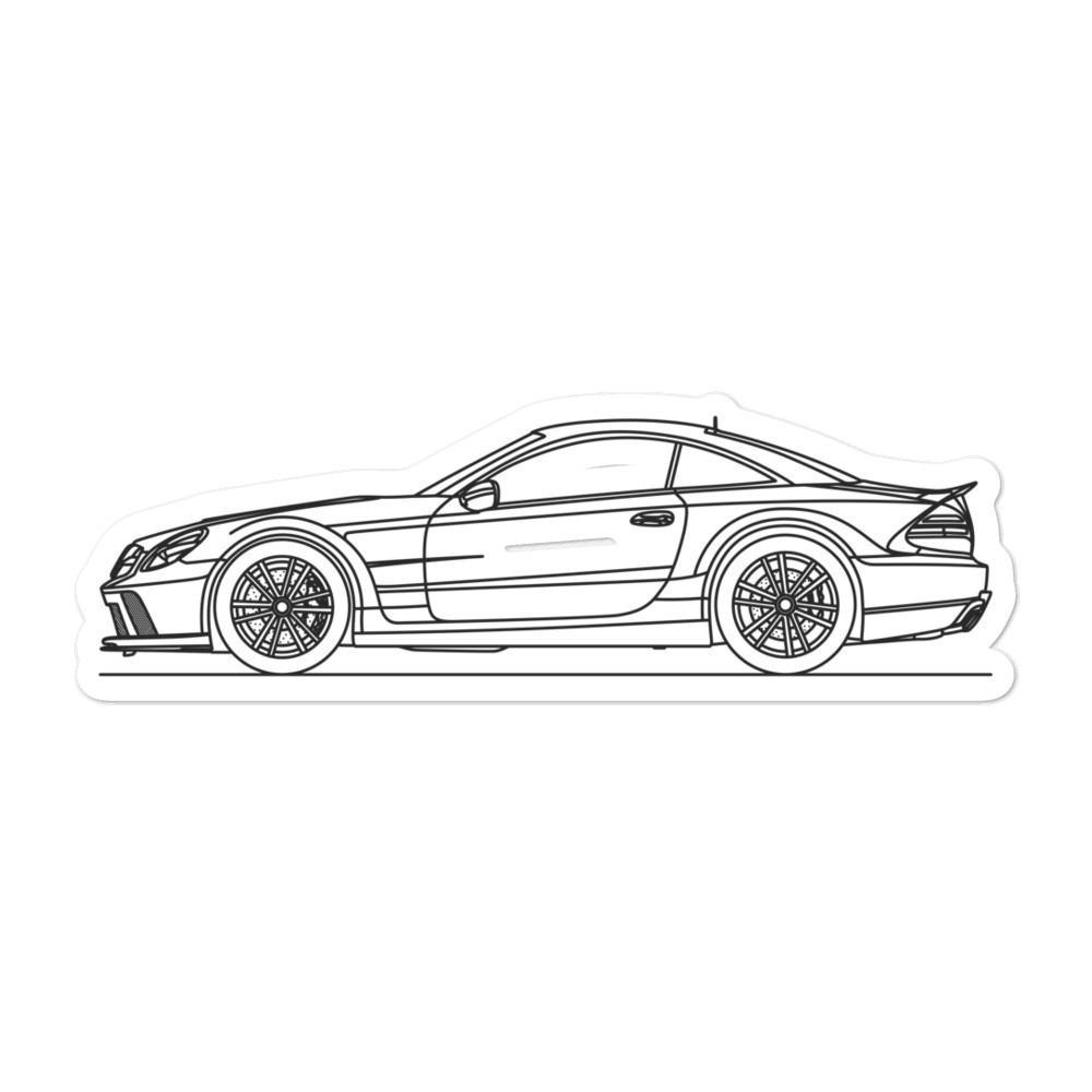 Mercedes-Benz SL 65 AMG Black Series R231 Outline sticker design