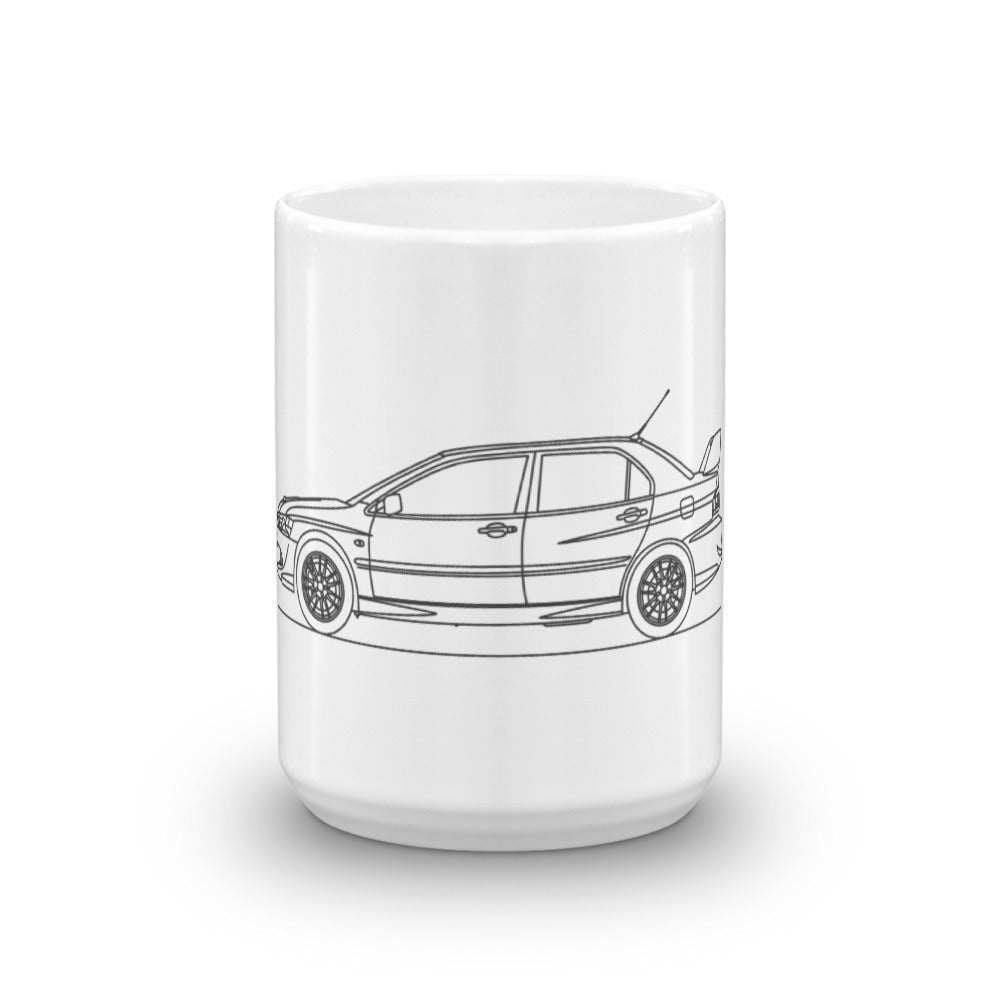 Mitsubishi Lancer Evo VIII mug design