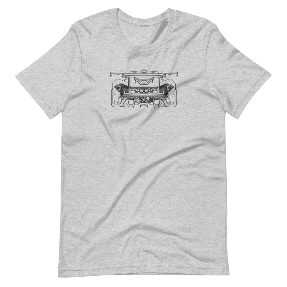 Mclaren P1 GTR rear t-shirt design