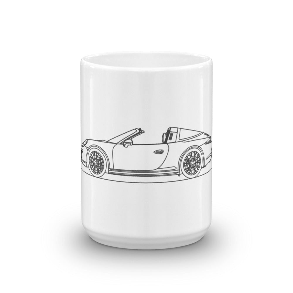 Porsche 911 GTS Targa mug with sleek design