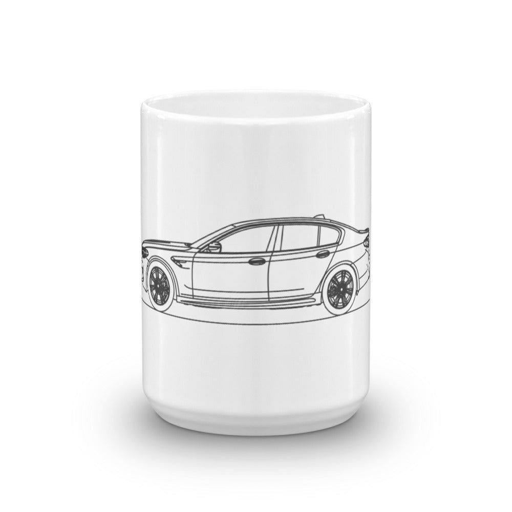 BMW F90 M5 mug on a white background