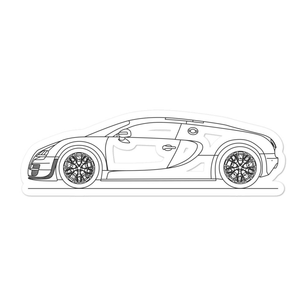 Bugatti Veyron 16.4 Super Sport Outline sticker design