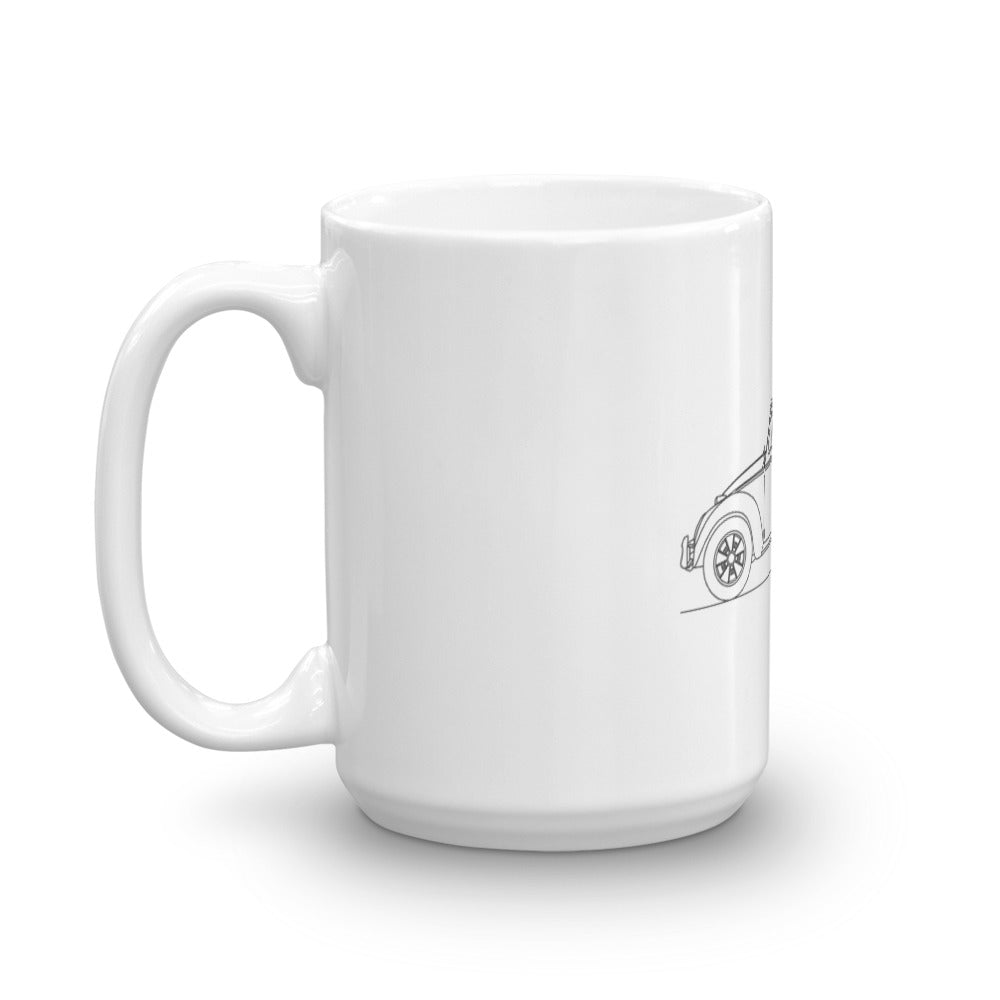 Volkswagen Beetle mug with vibrant design