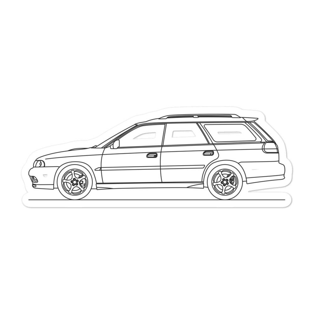 Subaru Legacy GT-B II Outline vinyl sticker design