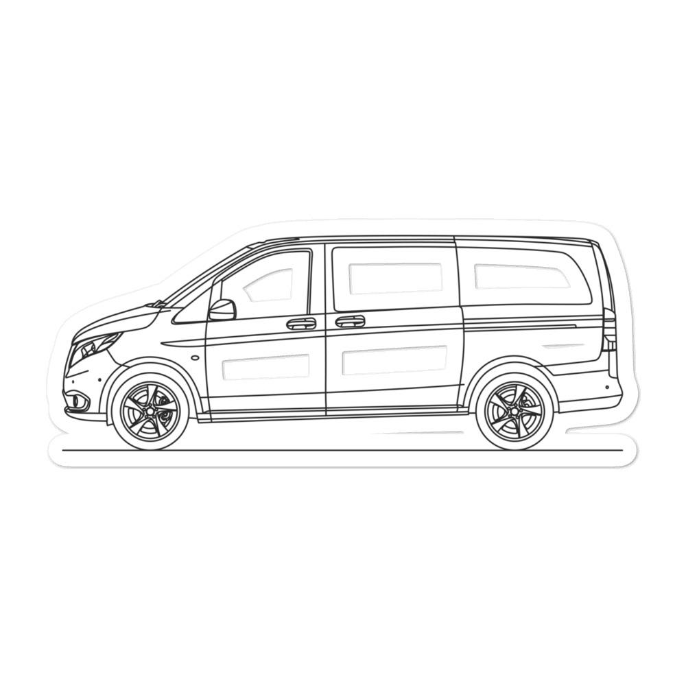 Mercedes-Benz Metris W446 Outline sticker on vehicle