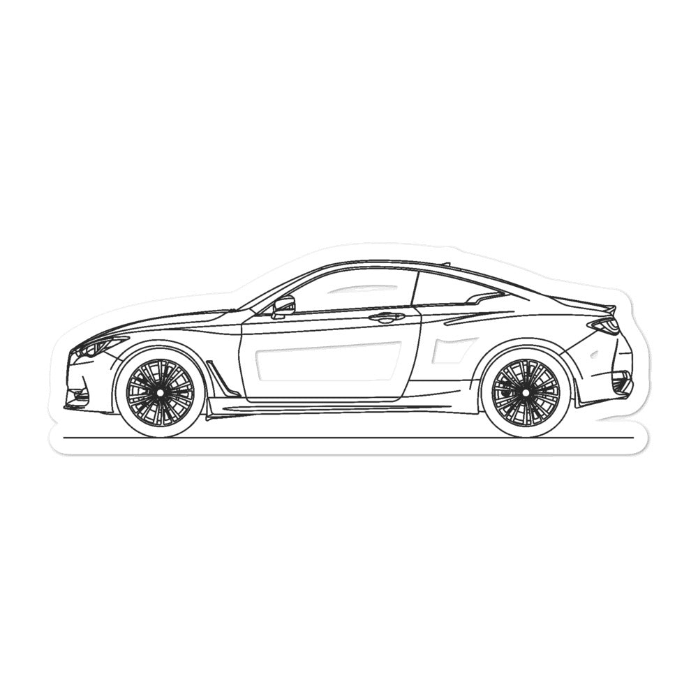 Infiniti Q60 CV37 Silhouette stylish sticker design