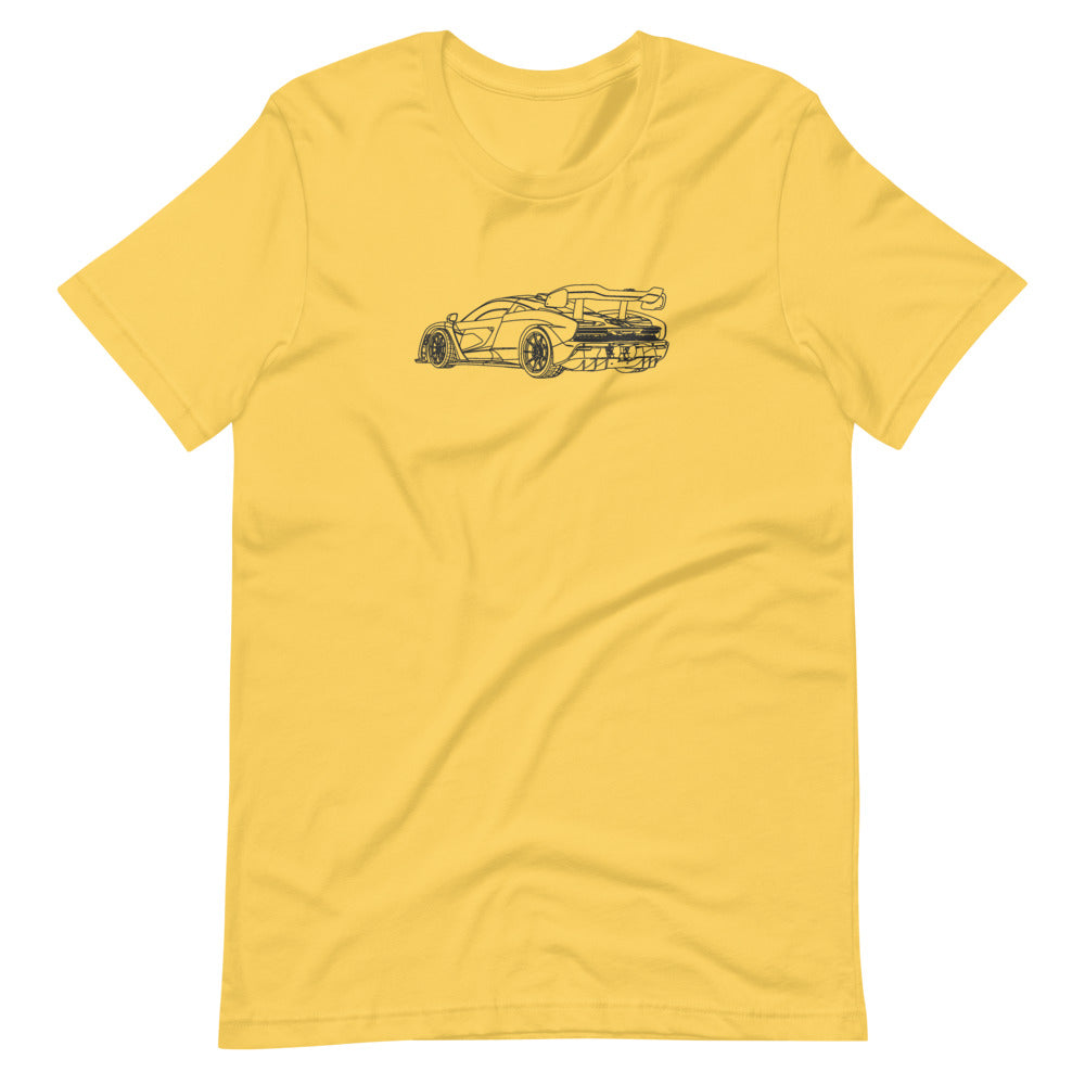 McLaren Senna RTQ t-shirt on display