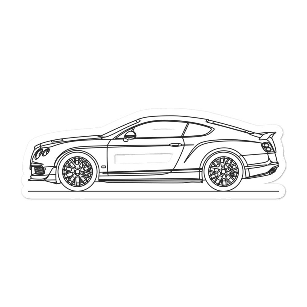 Bentley Continental GT3-R Silhouette sticker design