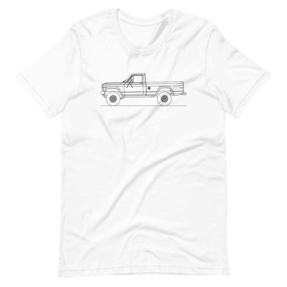 jeep j10 pickup t-shirt design on fabric