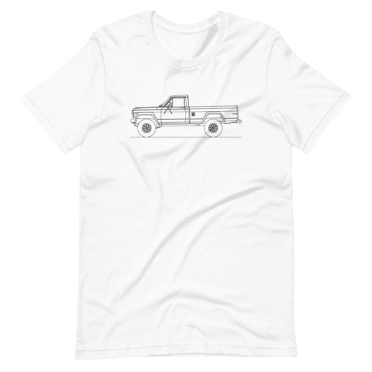 jeep j10 pickup t-shirt design on fabric