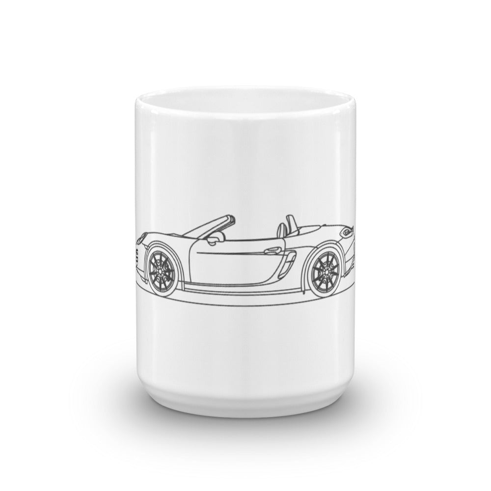 Porsche Boxster S 981 mug in stylish design