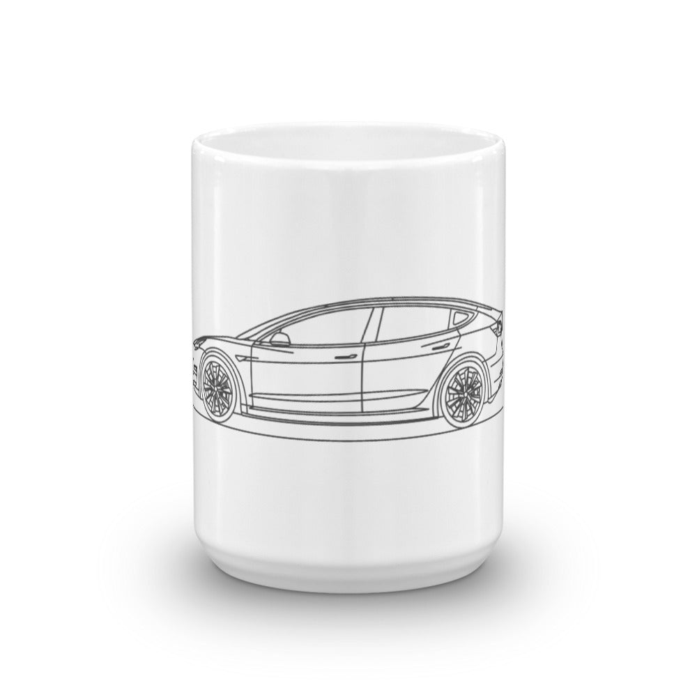 Tesla Model 3 mug in a stylish design