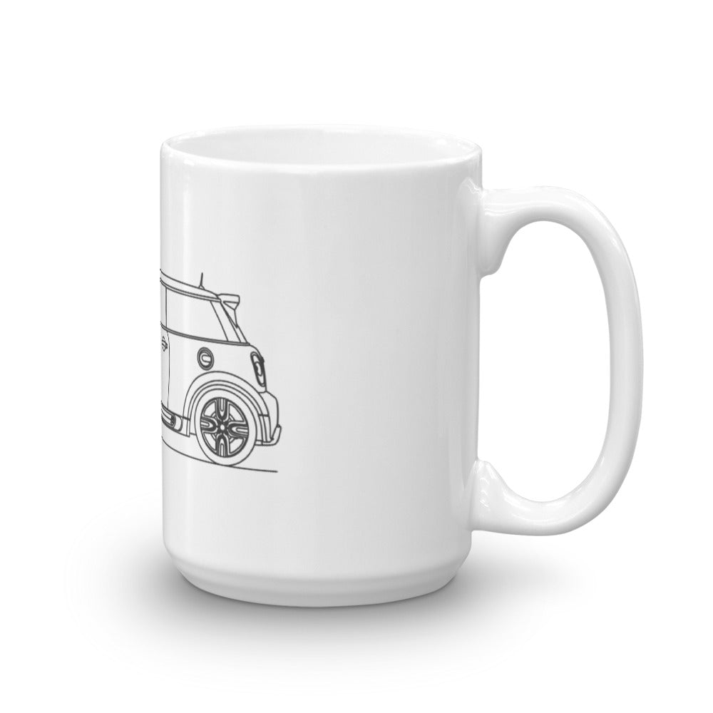 Mini Cooper R56 JCW mug with colorful design