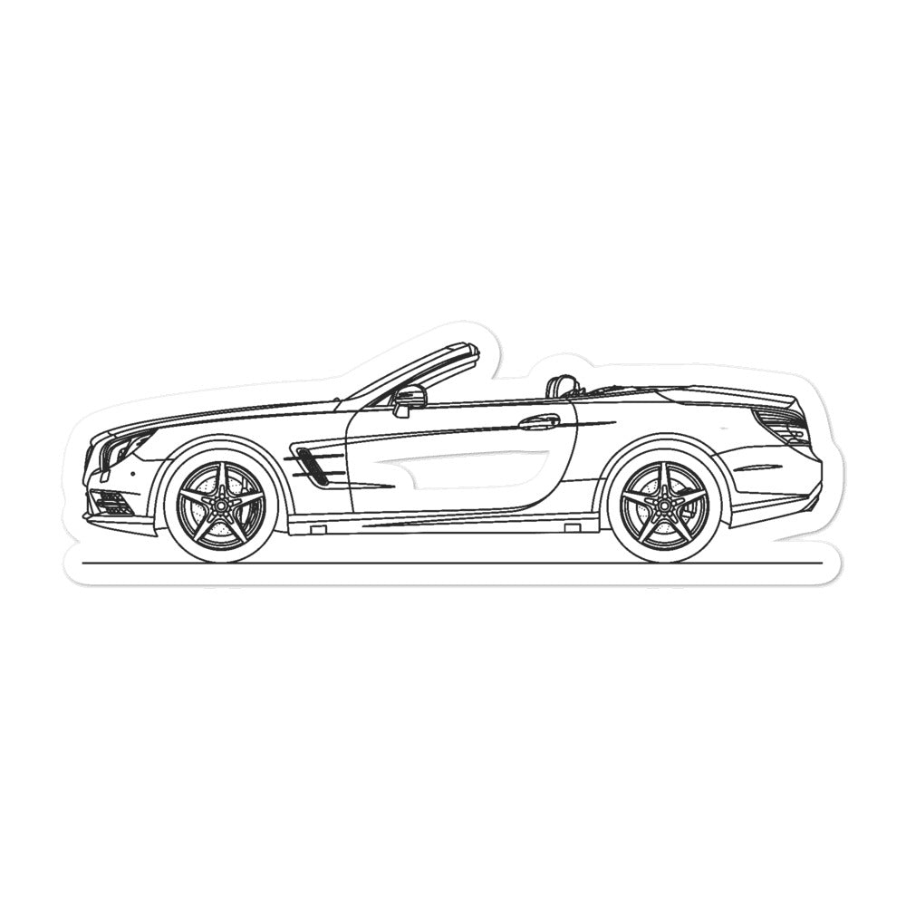 Mercedes-Benz SL 550 R231 silhouette sticker design