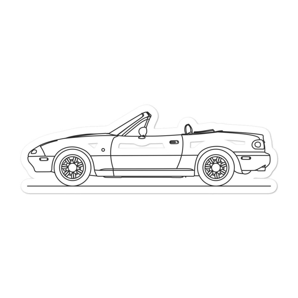 Mazda MX-5 Miata NA Silhouette sticker design