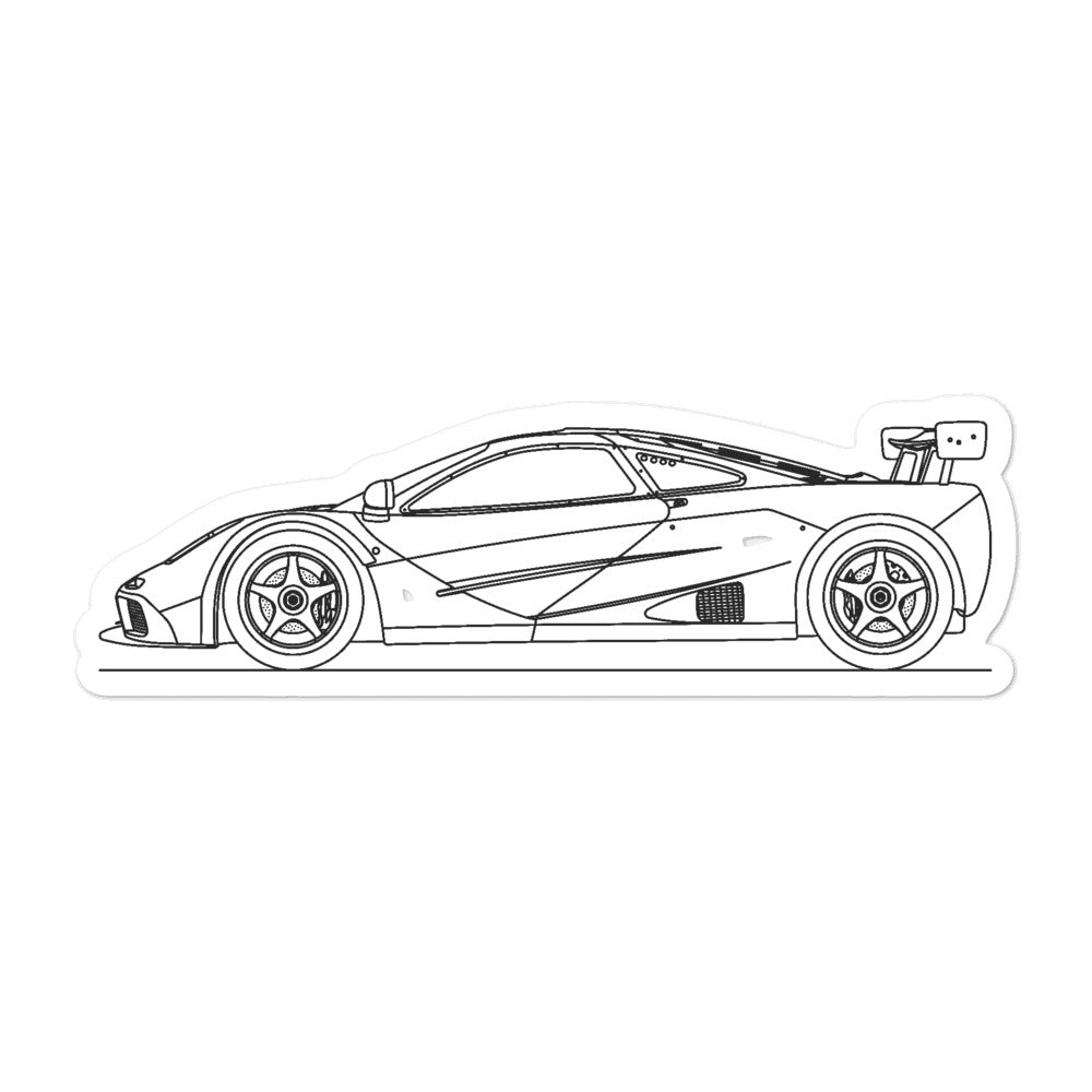 McLaren F1 LM Outline sticker on a surface